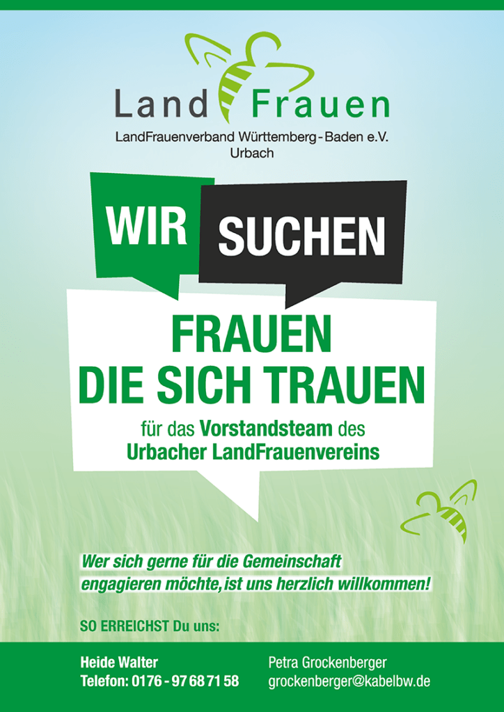 Wir suche Frauen die sich trauen - Vorstandsteam Urbacher LandFrauenverein